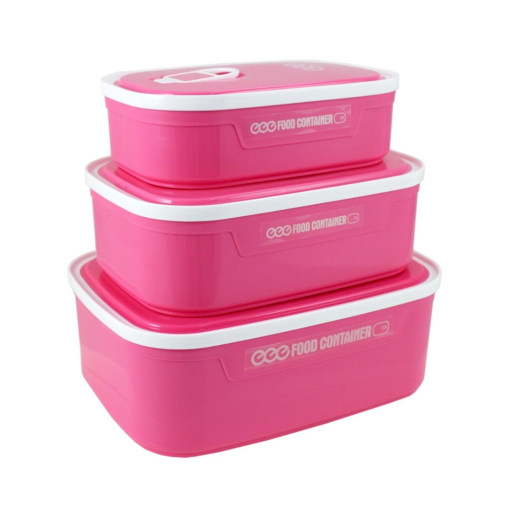 Conjunto de Potes para Alimentos com 3 Peças Lifestyle - Jacki Design em Oferta na Shopee