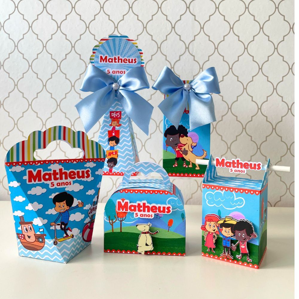 KIT DE CAIXAS PERSONALIZADAS PARA LEMBRANCINHAS 3 PALAVRINHAS | CAIXINHA  FESTA INFANTIL ANIVERSARIO