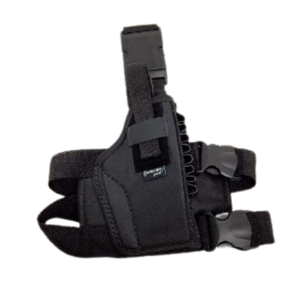 Coldre Destro (Lado Direito) Robocop Revolver 8 Tiros com Baleira Preto - Ajustável Tático em Oferta na Shopee