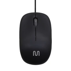 Mouse Com Fio MF200 1200DPI Cabo de 120cm 3 Botões Compacto Preto Multi (Multilaser) - MO255