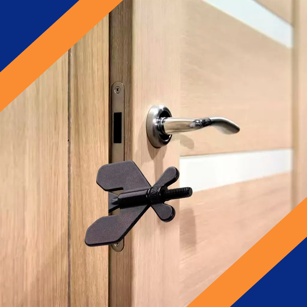 Fechadura Trava Porta Com Tranca Segurança Anti Roubo Portátil Hotel Antifurto Fechadura Manual