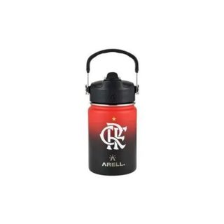 Garrafa Térmica Vácuo Straw Flask Arell 355ml Flamengo CRF - UN em Oferta na Shopee