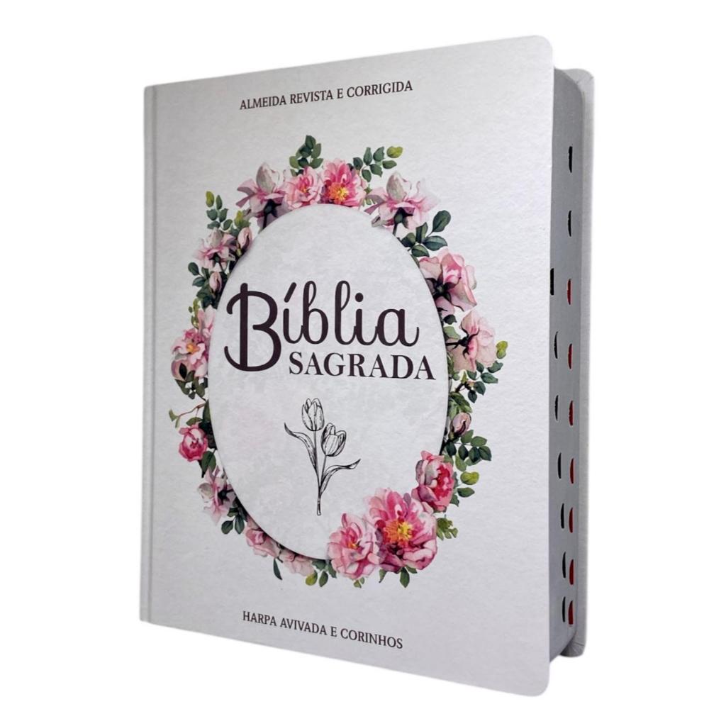Bíblia Evangélica Letra Jumbo Capa Dura Com Harpa ARC Minimalista Com Índice Feminina Promoção em Oferta na Shopee