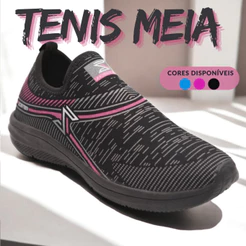 Tênis Casual Meia Feminino – Solado Antiderrapante e Macio – Pronta Entrega