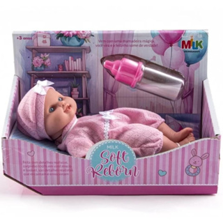 Boneca Reborn Soft Em Vinil Super Macio Com Mamadeira Magica - Envio Imediato - em Oferta na Shopee