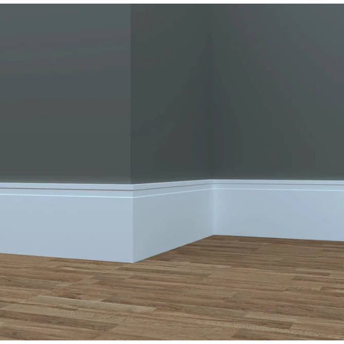 RODAPE DE EVA AUTOCOLANTE BRANCO 15CM X 1,0CM RP16 3M OUTLET