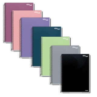 Caderno Espiral Capa Dura 200 Folhas Pequeno 1/4 Cores Credeal Essenciale