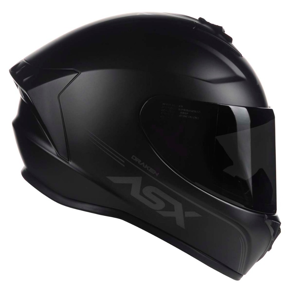 Capacete ASX Draken Fechado Fosco