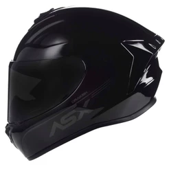 Capacete Masculino Esportivo Asx Draken Solid Preto Brilhante