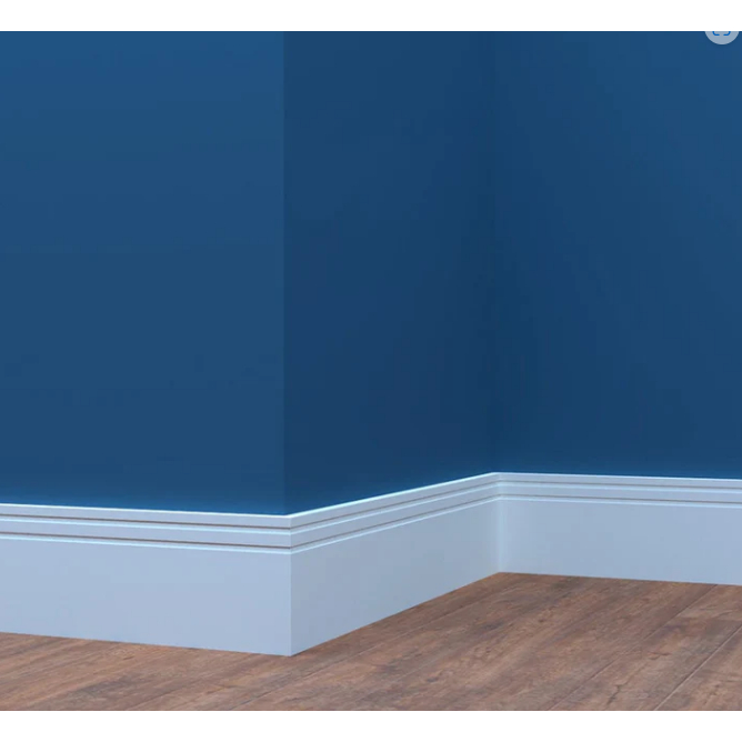 RODAPE DE EVA AUTOCOLANTE BRANCO 15CM 1,0CM RP07 - 3M OUTLET - Home & Living