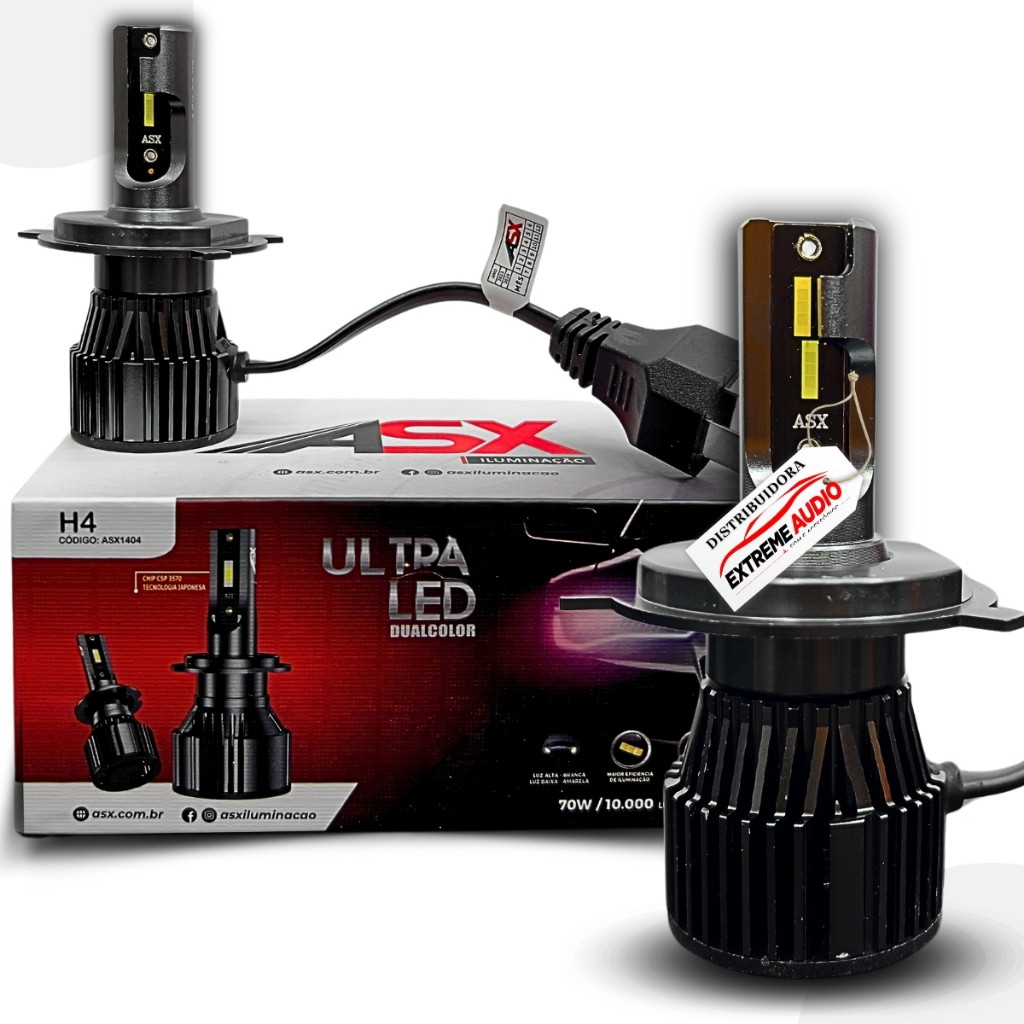 Super Led Dual Color 70w 10000 Lumens Asx 6000k Ultra Lampada Led em Oferta na Shopee