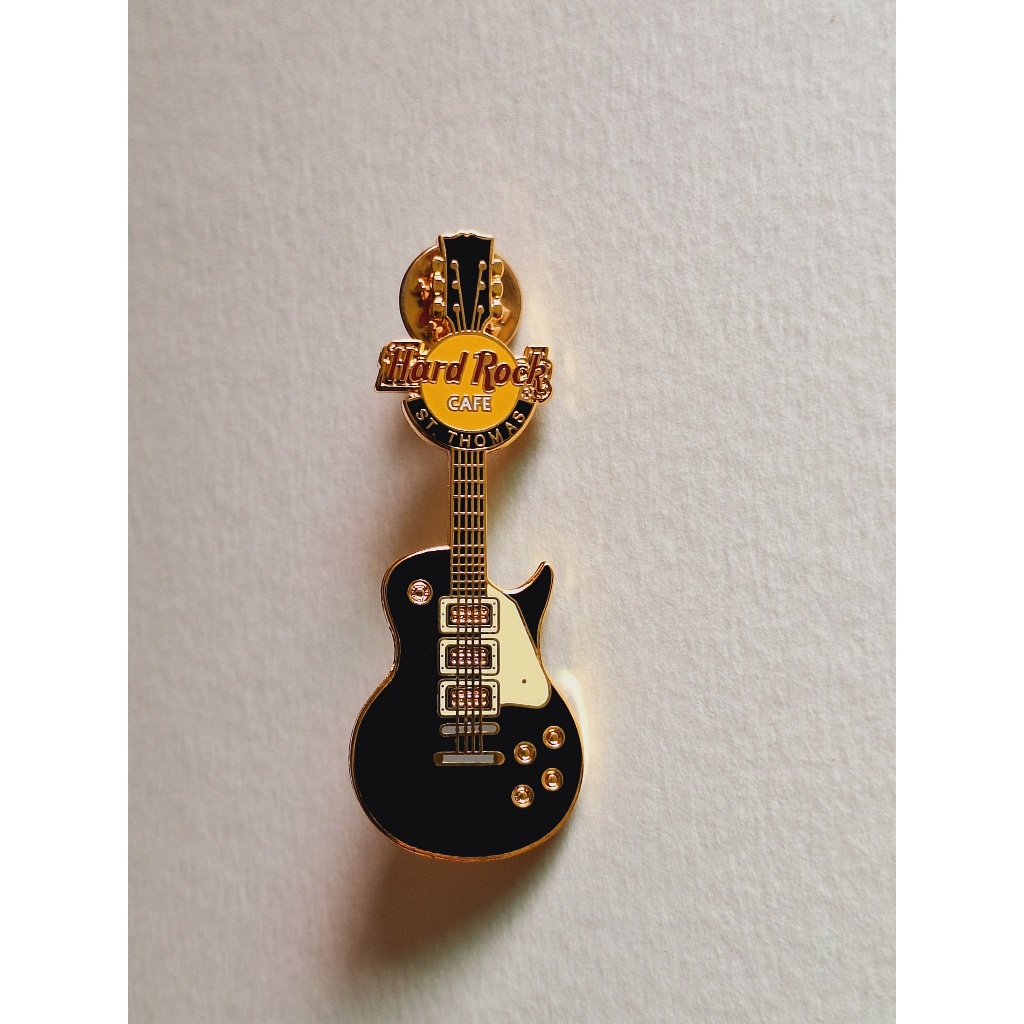 Pin / Broche - Hard Rock Cafe - St. Thomas - Black Gibson Les Paul Guitar