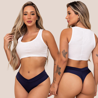 Calcinha Fio Duplo Sexy Conforto Tanga Fio Dental Cos Duplo Lingerie Feminina Conforto em Oferta na Shopee