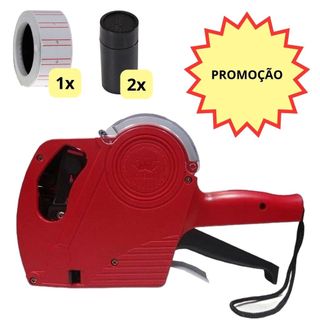 Etiquetadora Manual 8 Dígitos Rotuladora de Preço Profissional Portátil +2 Refil Tinta com Etiquetas em Oferta na Shopee