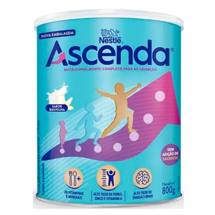 Suplemento Alimentar Ascenda Lata 800g Sem Sabor Nestlé em Oferta na Shopee