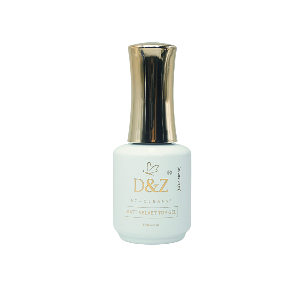Top Coat Matte  Velvet Top Gel d&z 15ml  Efeito FOSCO