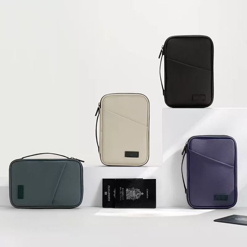 Imagem Estojo carteira case porta passaporte bolsa cartão id viajem alta qualidade