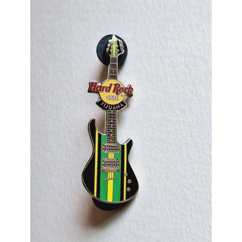 Pin / Broche - Hard Rock Cafe - Tijuana - Green, Black & Yellow Stratocaster Guitar