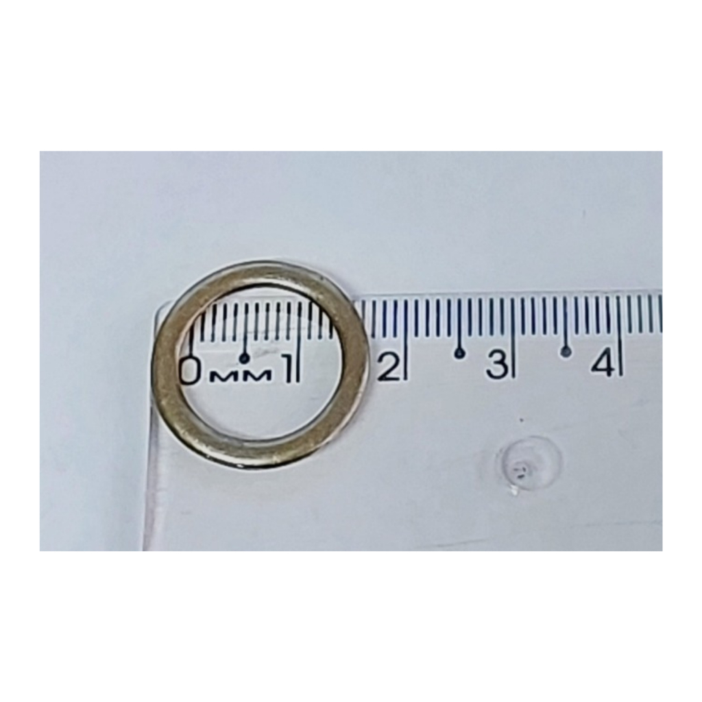 Argola Metal 15mm 20mm 30mm C/10 unidades e C/50 unidades Dourada / Prata / Ouro Velho - Confecção / Artesanatos — imagem 2 de 2