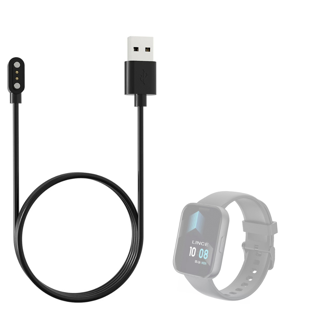 Carregador Usb Compatível Com Smartwatch Lince Fit 3 magnetico
