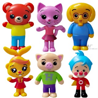 Kit com 6 Bonecos Palhaço Plim Plim Um Héroi Do Coração Miniaturas 9Cm PVC Figuras de Ação Action Figure infantil Crianç em Oferta na Shopee