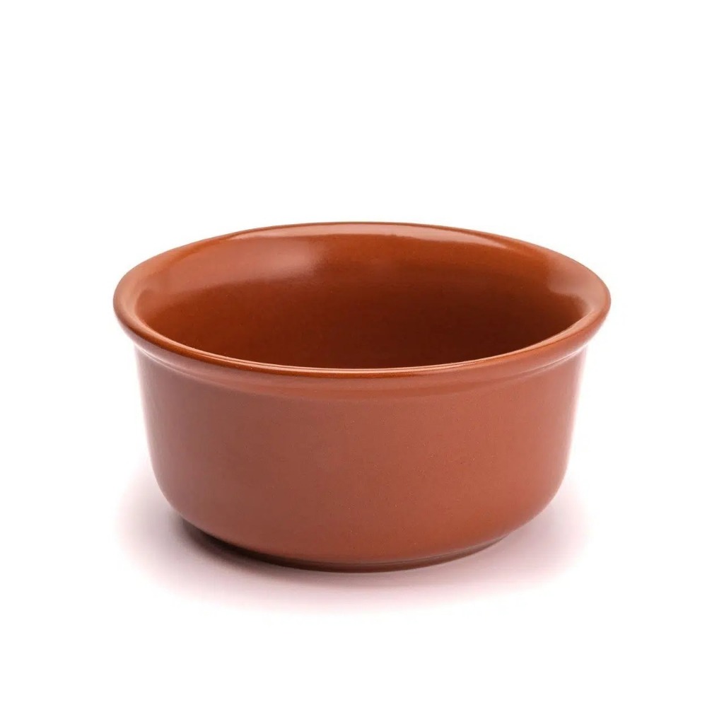 Kit 6 Cumbuca 500ml - Cerâmica Refratária Redonda Feijoada Buffet