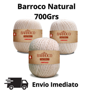 Fio Barbante Barroco Natural 700g Circulo - Envio em 24 horas úteis em Oferta na Shopee