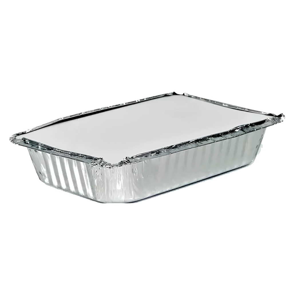Bandeja de Alumínio Retangular c/ Tampa 250ml c/ 100 Unidades - Original Bac em Oferta na Shopee