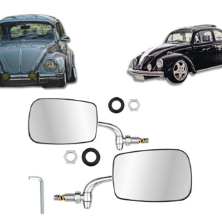 2  Retrovisor Brasilia Fusca Alemão Mexicano 59 A96 Cromado Aço Inox. em Oferta na Shopee