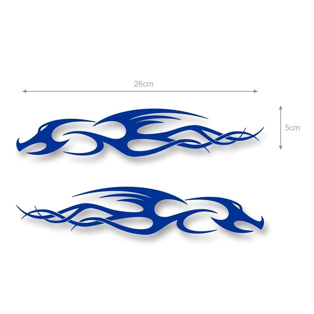 Adesivo Dragão Tribal - Kit 2 Unid em Oferta na Shopee