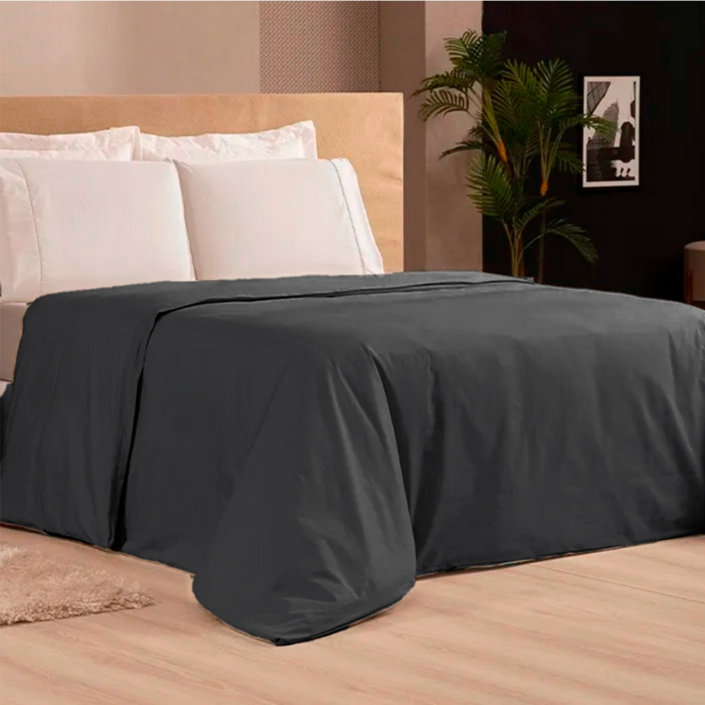 Capa De Edredom Casal Duvet Zíper Toque de Pluma