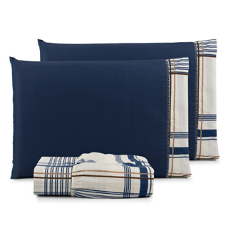 Jogo de lençol estampado Tecido 100% Algodão com elástico ponto palito King 3 peças - IMPERDÍVEL em Oferta na Shopee