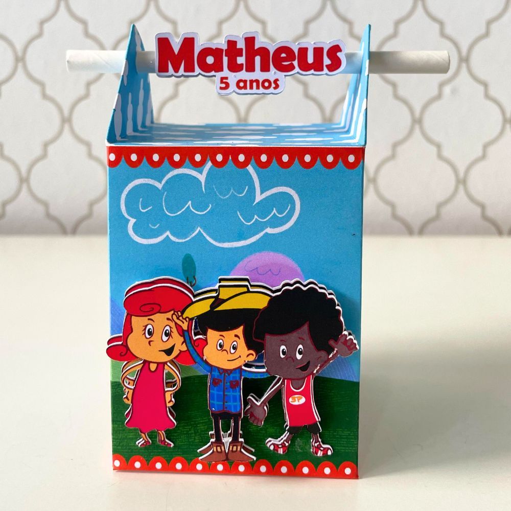 CAIXA CANUDO PERSONALIZADO PARA LEMBRANCINHAS 3 PALAVRINHAS | CAIXINHA | FESTA INFANTIL  ANIVERSARIO