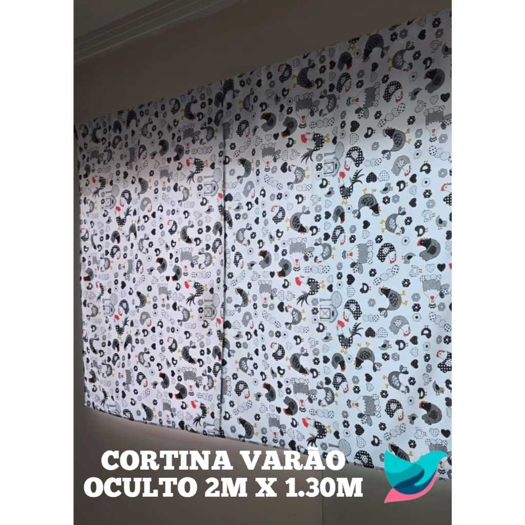 Cortina para Cozinha Galinha da Angola: Onde Comprar | BuscaProdutos