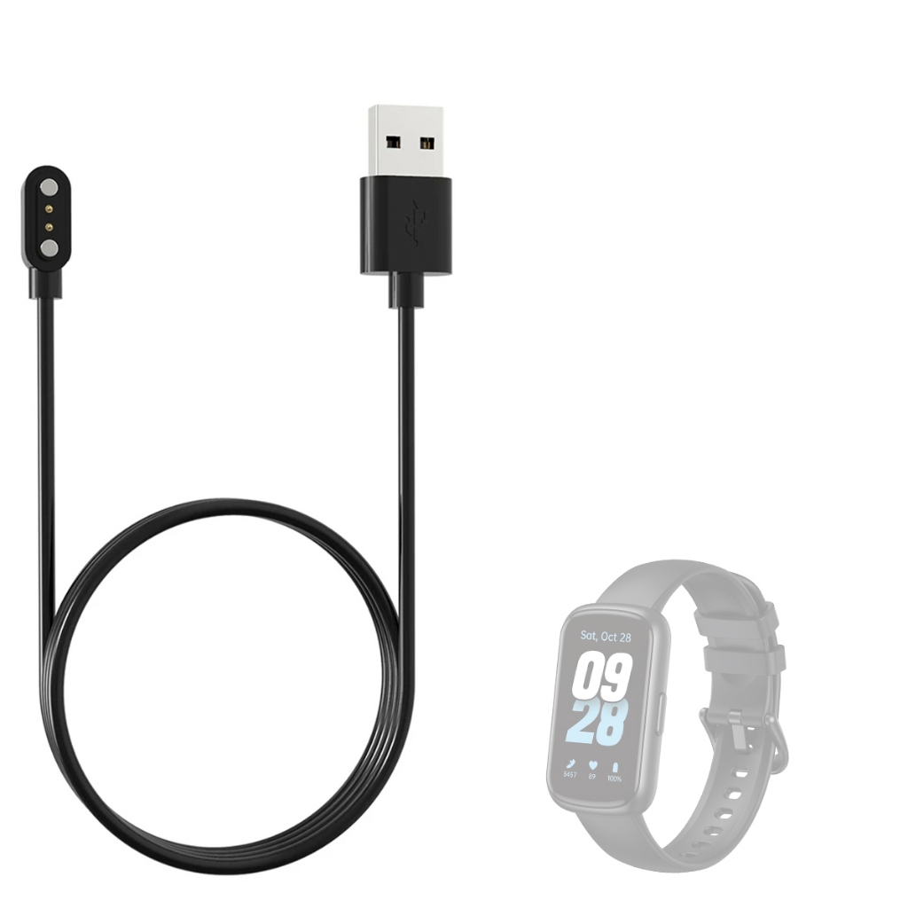 Carregador Usb Compatível Com Smartwatch Tranya ES11 magnetico