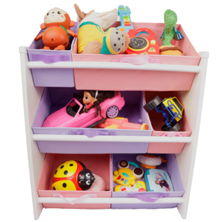 Organizador De Brinquedo  Organibox Rosa E Lilas Feminino em Oferta na Shopee
