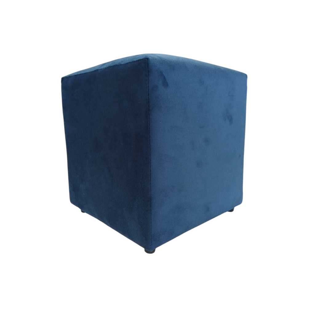 Puff Banqueta Luxo Tecido Veludo Premium - Super Macio, Confortável e Compacto - 30x30x35