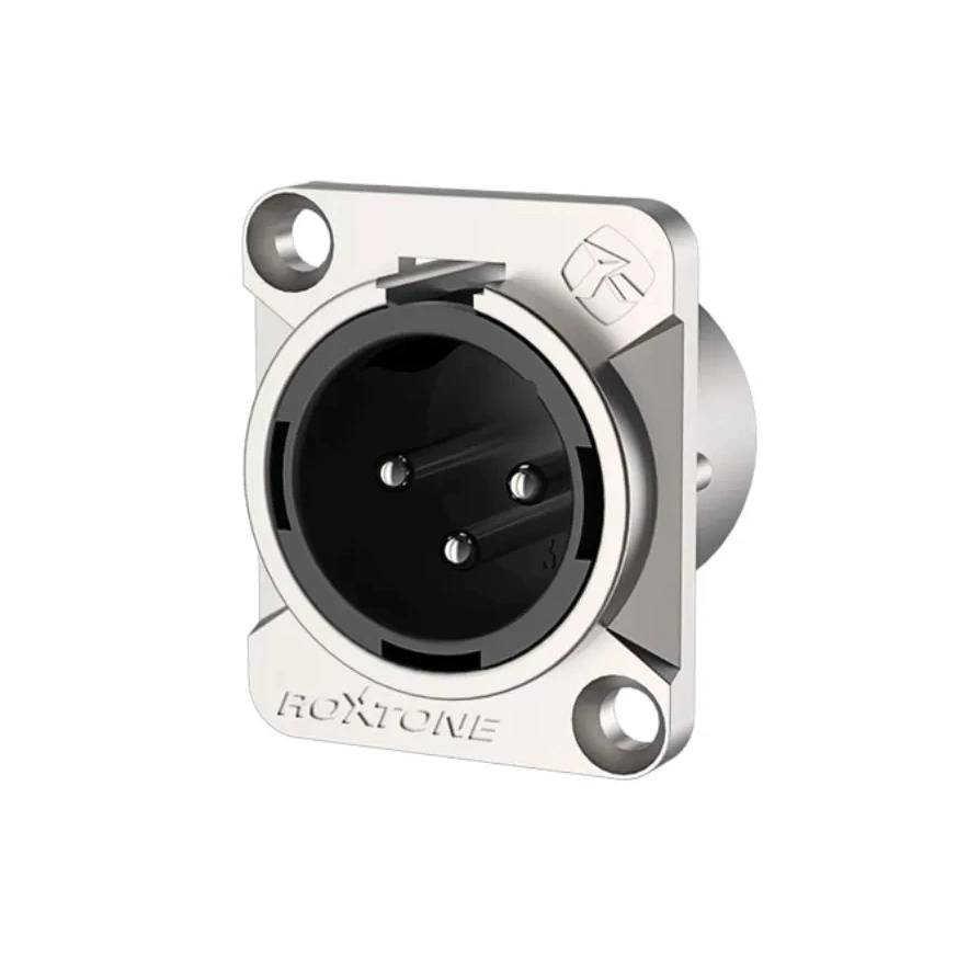 RX3MD PLUG XLR PAINEL MACHO ROXTONE NICKEL em Oferta na Shopee