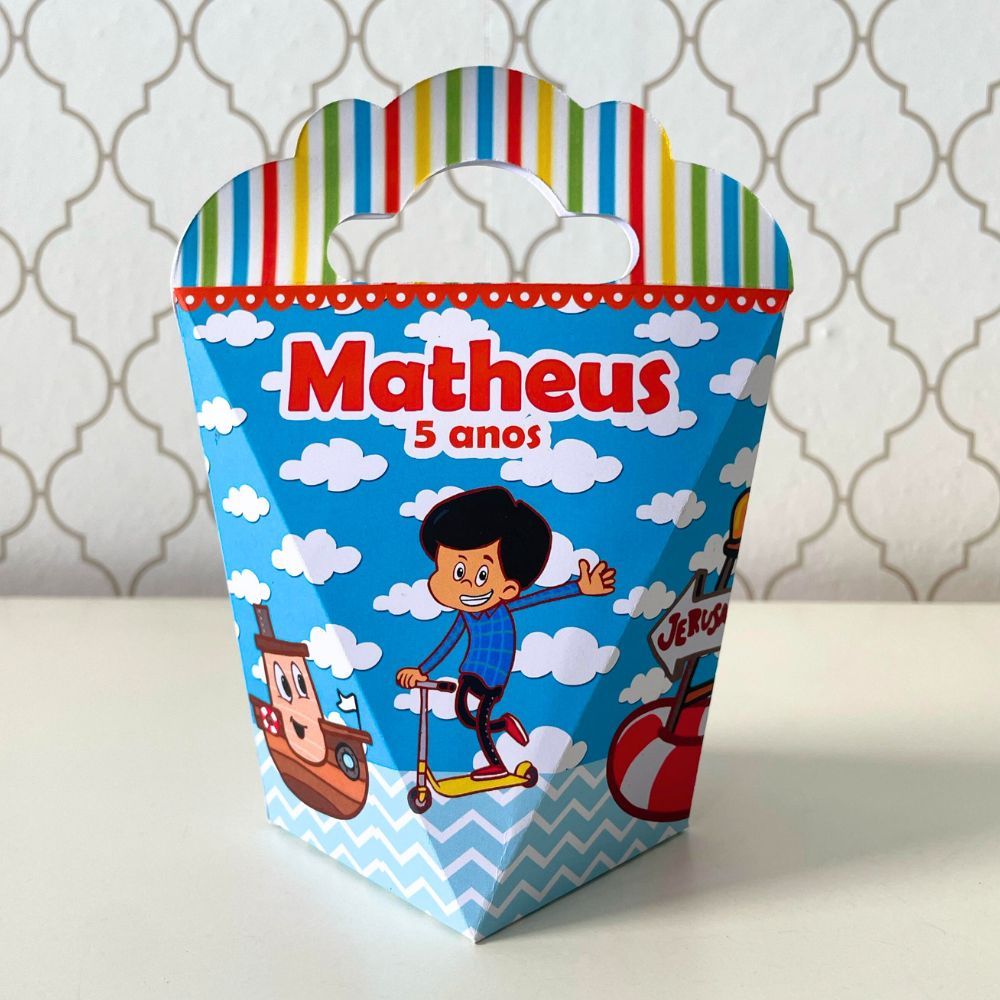CAIXA TRIANGULOVE PERSONALIZADA PARA LEMBRANCINHAS 3 PALAVRINHAS CAIXINHA FESTA INFANTIL ANIVERSARIO