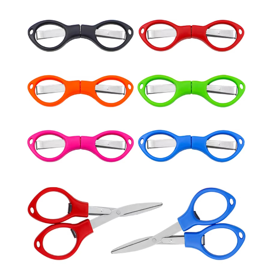 Tesoura Dobrável Portátil Bolso Retrátil Reforçada