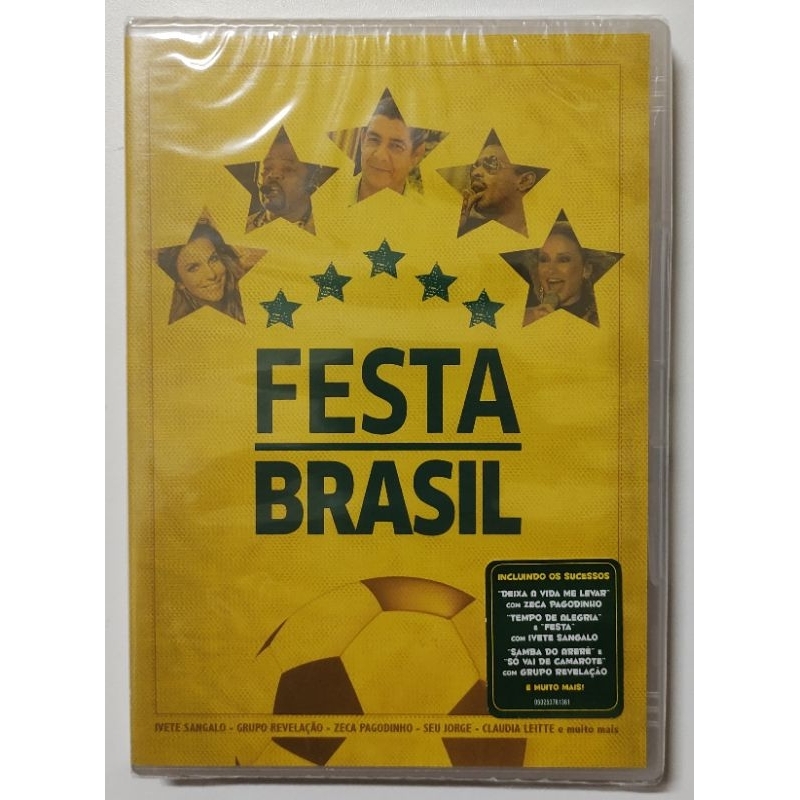 DVD - FESTA BRASIL - IVETE SANGALO, ZECA PAGODINHO, GRUPO REVELAÇÃO, SEU JORGE E OUTROS...