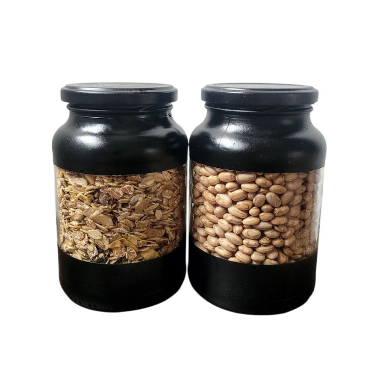 Pote de Vidro com Tampa Mantimentos Dispensa Organização Kit pote