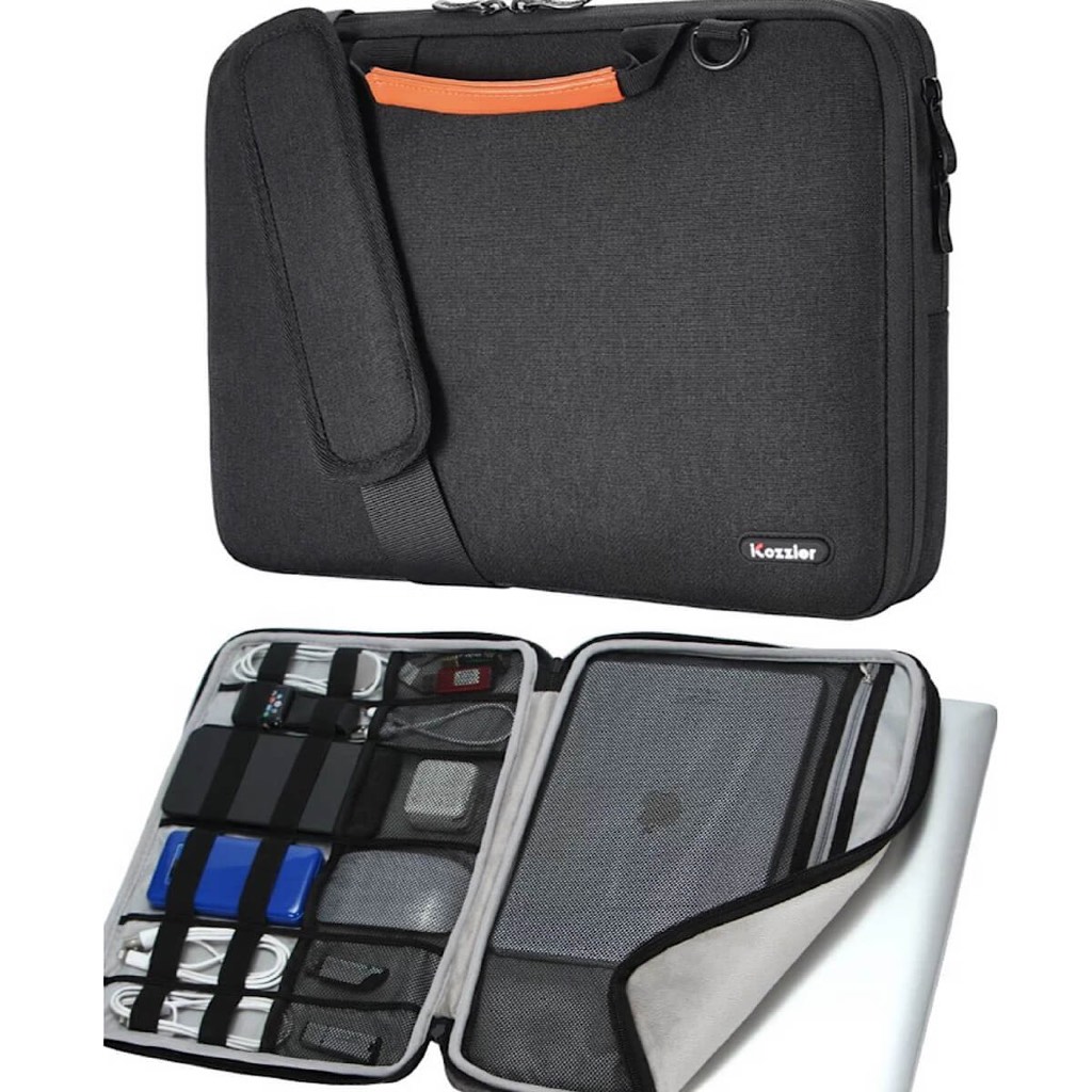 Bolsa Notebook 11-16 Pol Preta Ou Cinza Case MacBook Air Pro Slim Maleta iPad Premium Galaxy Book