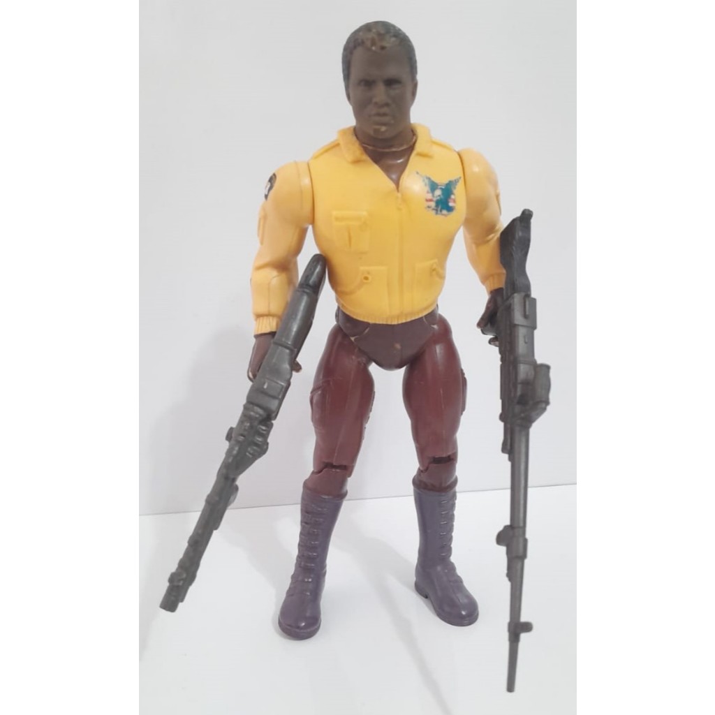 Boneco Articulado do Personagem Turbo - Coleção Rambo - Glasslite / Anabasis - 1986