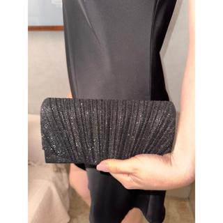 Bolsa de Festa Brilhante na Cor Preta Madrinha Casamento Jantar Balada Super Estilosa e Elegante em Oferta na Shopee