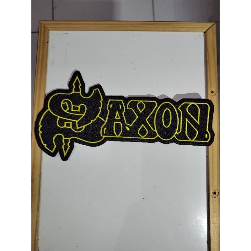 PATCH BORDADO TERMOCOLANTE-BANDA-ROCK-METAL-SAXON 2