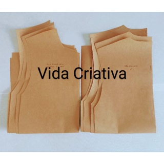 Molde Pijama Verão Unissex Infantil Camiseta e Shorts Tam. 02 até 14 em Oferta na Shopee