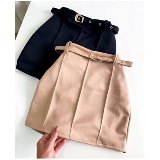 Short Saia Feminino Estiloso Neoprene Com Cinto Tendência Verão 2025-PROMOÇÃO em Oferta na Shopee