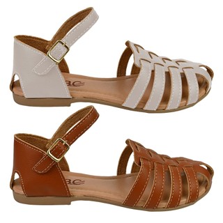Kit 2 Sandália Feminina Rasteirinha Rasteira Gladiadora Fechada Conforto Leve Promoção RA1.01