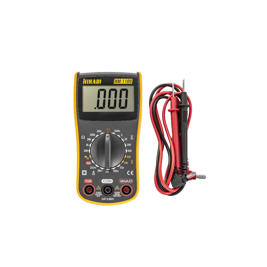 Multimetro Digital Hikari Hm-1100 Diodo Resistencia Continuidade Tensão AC e DC Corrente DC